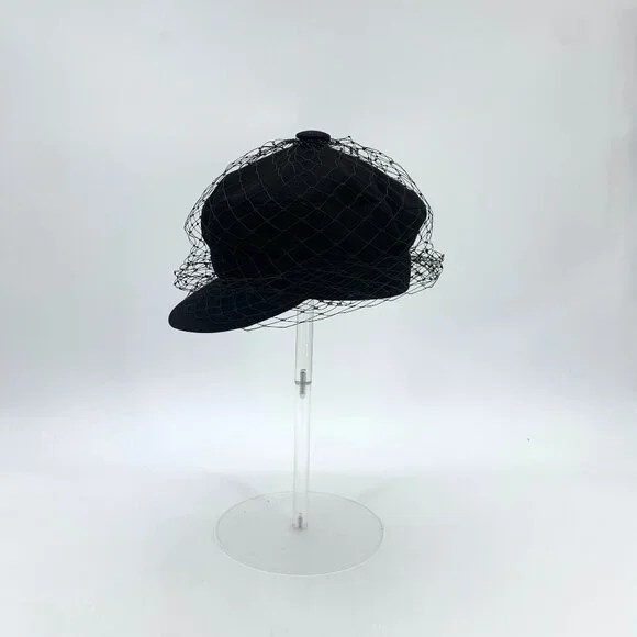 Dior Accessories J9646 Christian Dior Black Mesh Cotton